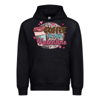 Black coffee is my valentine Urban Hoodie - MaliasSmallBusiness