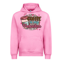 Fuchsia Pink coffee is my valentine Urban Hoodie - MaliasSmallBusiness