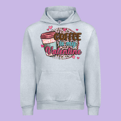 Coffee Is My Valentine Urban Hoodie Designed By Maliassmallbusiness