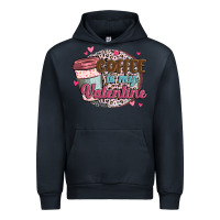 Navy coffee is my valentine Urban Hoodie - MaliasSmallBusiness