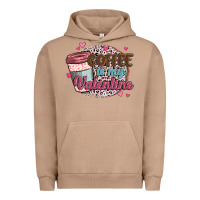 Pigment Burro coffee is my valentine Urban Hoodie - MaliasSmallBusiness