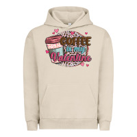 Pigment French Oak coffee is my valentine Urban Hoodie - MaliasSmallBusiness