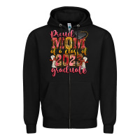 Black proud mom of a class of 2023 graduate Zipper Hoodie - Zillion Design Studio