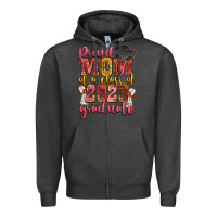 Charcoal Heather proud mom of a class of 2023 graduate Zipper Hoodie - Zillion Design Studio