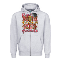 Heather Grey proud mom of a class of 2023 graduate Zipper Hoodie - Zillion Design Studio
