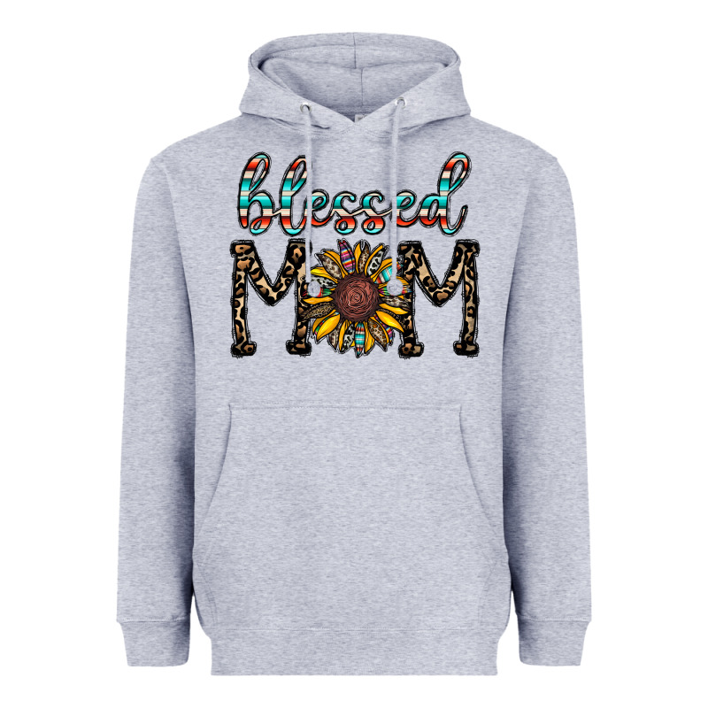 Blessed Mom Heavyweight Hoodie by CowhideDigitalArt | Teevron