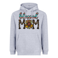 Heather Grey blessed mom Heavyweight Hoodie - CowhideDigitalArt
