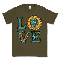Army Green sunflower love Classic Tee - RanaPortraitStore