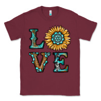 Burgundy sunflower love Classic Tee - RanaPortraitStore