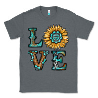Charcoal Heather sunflower love Classic Tee - RanaPortraitStore