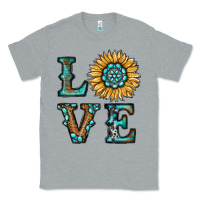 Heather Grey sunflower love Classic Tee - RanaPortraitStore