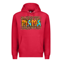 Cardinal Leopard Sunflower Mama Premium Hoodie - RanaPortraitStore