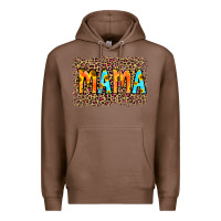 Chestnut Leopard Sunflower Mama Premium Hoodie - RanaPortraitStore