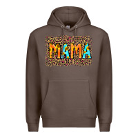 Coffee Leopard Sunflower Mama Premium Hoodie - RanaPortraitStore