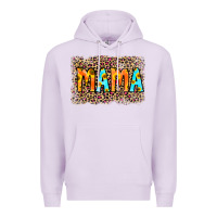 Lilac Leopard Sunflower Mama Premium Hoodie - RanaPortraitStore