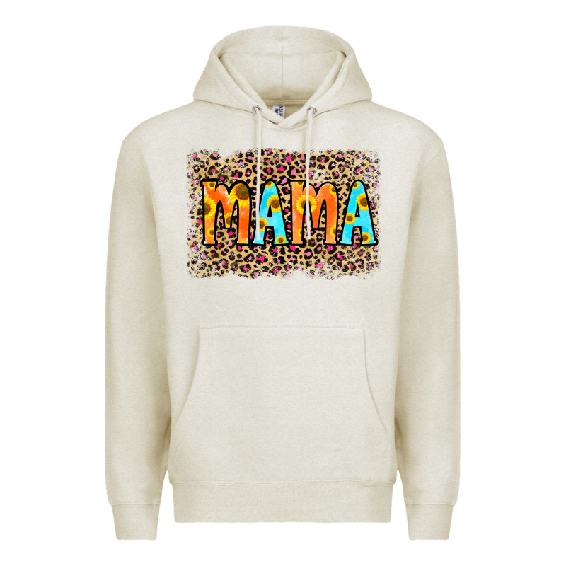 Leopard Sunflower Mama Premium Hoodie by RanaPortraitStore | Teevron