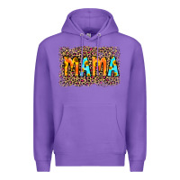 Purple Leopard Sunflower Mama Premium Hoodie - RanaPortraitStore