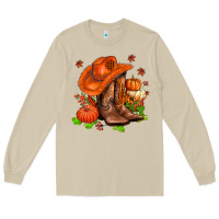 Mushroom fall pumpkins  cowgirl  and roses Long Sleeve Tee - AdoDesignShop