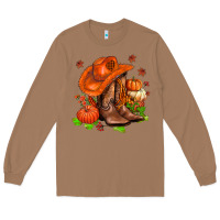 Toasted Coconut fall pumpkins  cowgirl  and roses Long Sleeve Tee - AdoDesignShop