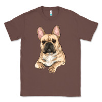 Chestnut french bulldog sitting Classic Tee - RanaPortraitStore