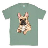 Sage french bulldog sitting Classic Tee - RanaPortraitStore