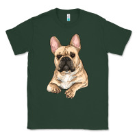 Sports Green french bulldog sitting Classic Tee - RanaPortraitStore