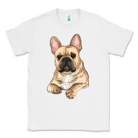 White french bulldog sitting Classic Tee - RanaPortraitStore
