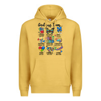 Antique Gold god says  am autism Premium Hoodie - MaliasSmallBusiness