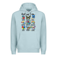 Blue Mist god says  am autism Premium Hoodie - MaliasSmallBusiness