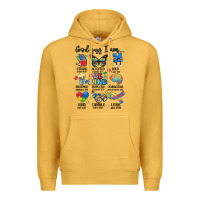 Mustard god says  am autism Premium Hoodie - MaliasSmallBusiness