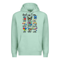 Seafoam god says  am autism Premium Hoodie - MaliasSmallBusiness