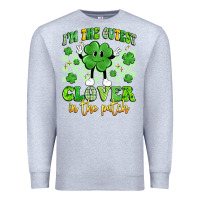 Heather Grey i'm the cutest clover in the patch artiststas Premium Sweatshirt - Artiststas