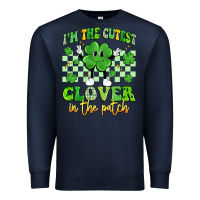 Navy i'm the cutest clover in the patch artiststas Premium Sweatshirt - Artiststas