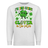 Oatmeal Heather i'm the cutest clover in the patch artiststas Premium Sweatshirt - Artiststas