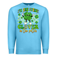 Ocean Blue i'm the cutest clover in the patch artiststas Premium Sweatshirt - Artiststas
