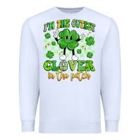 White i'm the cutest clover in the patch artiststas Premium Sweatshirt - Artiststas
