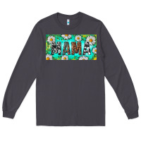 Smoke Turquoise and Daisy Mama Long Sleeve Tee - RanaPortraitStore