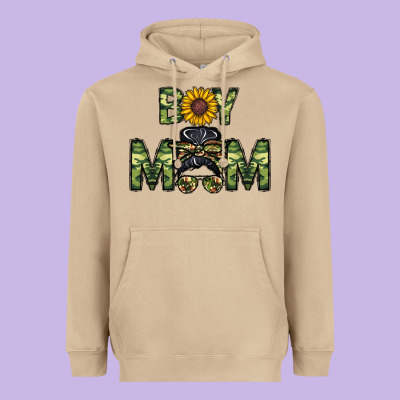 Boy Mom Heavyweight Hoodie Designed By Cowhidedigitalart