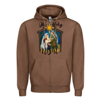 Chestnut oh holy night holy family Zipper Hoodie - RanaPortraitStore
