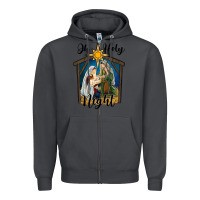 Smoke oh holy night holy family Zipper Hoodie - RanaPortraitStore
