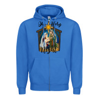 True Royal oh holy night holy family Zipper Hoodie - RanaPortraitStore