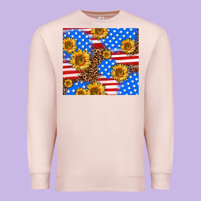 Basic Sunflower And Leopard Premium Sweatshirt Designed By Adodesignshop