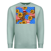 Seafoam basic sunflower and leopard Premium Sweatshirt - AdoDesignShop