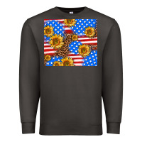 Smoke basic sunflower and leopard Premium Sweatshirt - AdoDesignShop