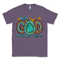 Lavender with god all things are possible gemstone Classic Tee - Zillion Design Studio