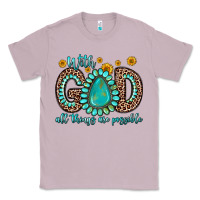 Lilac with god all things are possible gemstone Classic Tee - Zillion Design Studio