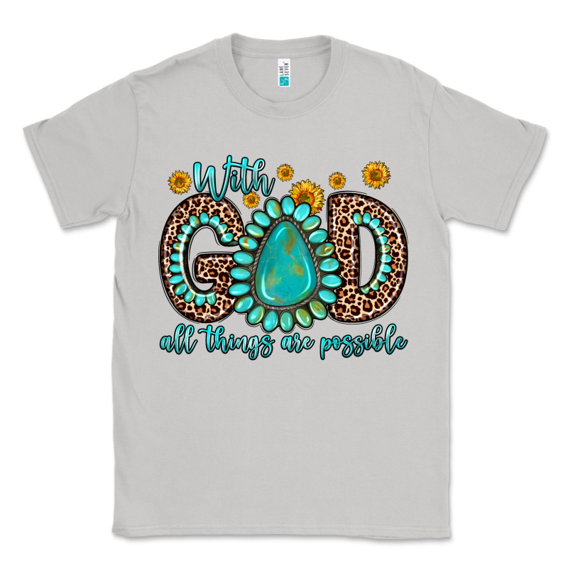 With God All Things Are Possible Gemstone Classic Tee by Zillion Design Studio | Teevron