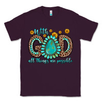 Plum with god all things are possible gemstone Classic Tee - Zillion Design Studio