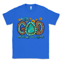 True Royal with god all things are possible gemstone Classic Tee - Zillion Design Studio