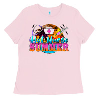 Bubblegum Pink hot nurse summer Ladies Tee - BarkalooDesign